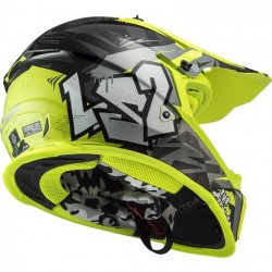 LS2 MX437 Fast EVO Crusher Black/Yellow