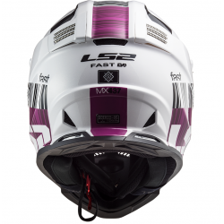 LS2 MX437 Fast EVO XCODE Gloss White/Violet